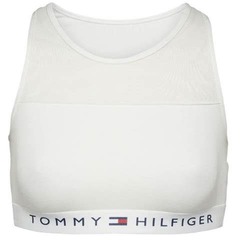 Tommy Hilfiger Women Sheer Flex Cotton Bralette White