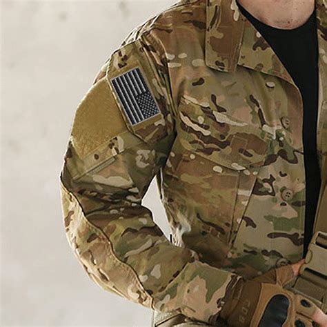 2x 3 Black And Gray American Flag Military Uniform Emblem Patch Anley