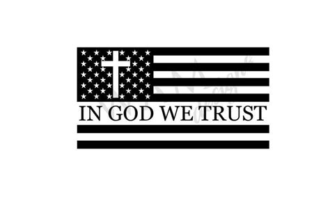 In God We Trust American Flag Svg And Png Etsy