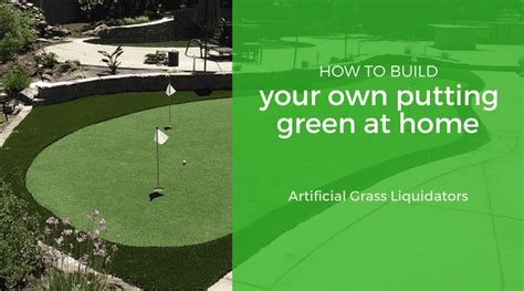 Learn how to build a putting and chipping green in your backyard for year around practice. How to Build Your Own Putting Green at Home