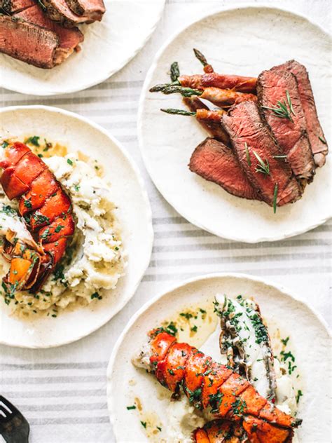 Is there anything more romantic than a steak and lobster dinner? Herb Butter Steak and Lobster | Recipe in 2020 | Night dinner recipes, Dinner recipes, Dinner