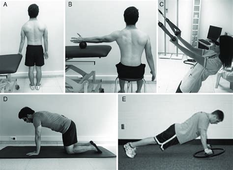 Closed Kinetic Chain Exercises A Isometric Low Row B Inferior