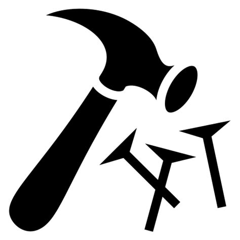 Hammer And Nails Icon Svg And Png Game