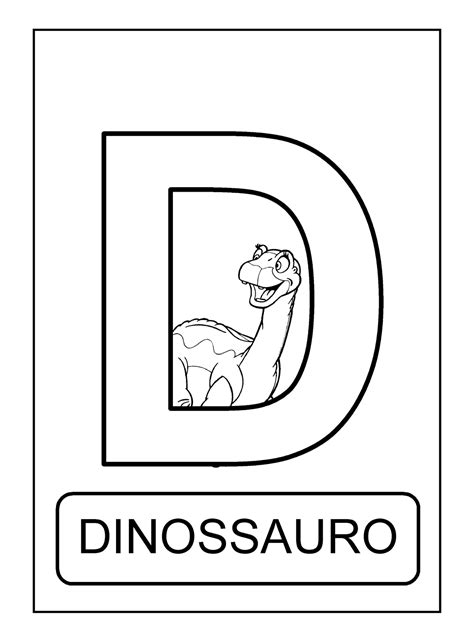 Letra D Para Colorir