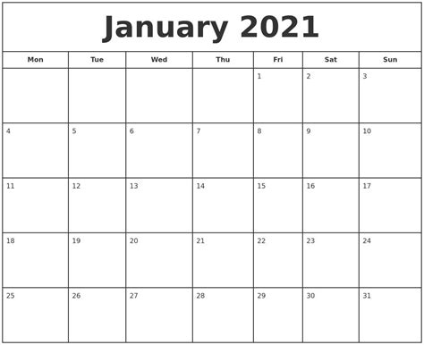 Free Printable Calendar 2023 Free Printable Calendar January