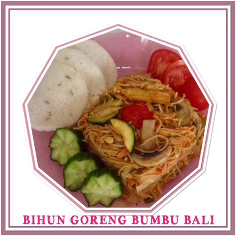 Tumis bumbu halus dengan 3 sdm minyak hingga harum. BIHUN GORENG BUMBU BALI | Food, Indonesian food, Vegetables