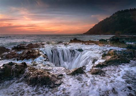 Photographing Thors Well Facing Northwest Adds Cape Perpetua To The