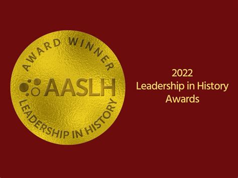 Mhs Wins Prestigious Award Of Excellence From Aaslh Maine Historical