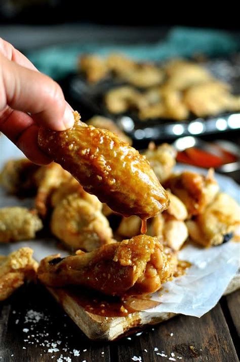 Crispy baked chicken wings | seriously crispy chicken wings flavor quotient. Truly Crispy Oven Baked Chicken Wings with Honey Garlic ...