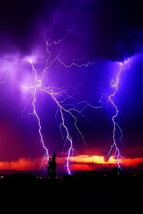 Purple Lightning Lightning Storm Lightning Storm Wallpaper
