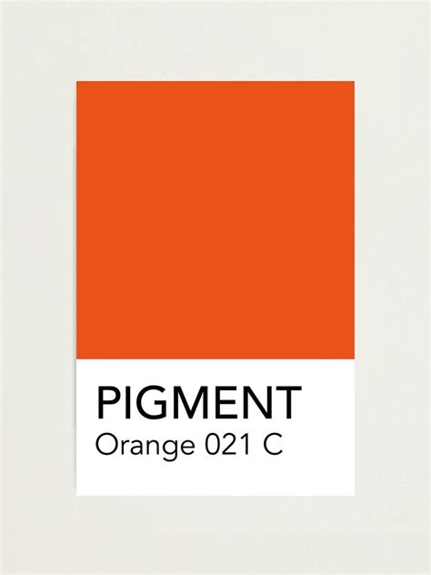 Pantone Orange 021 C Photographic Print For Sale By Anniesibon