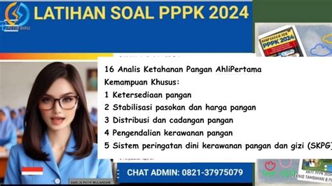 Kisi Kisi Dan Soal Pppk Analis Ketahanan Pangan Ahli Pertama