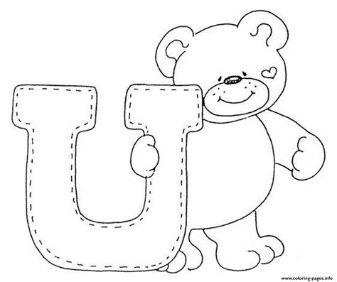 These teddy bear coloring sheets are gender neutral, so both boys and girls will enjoy coloring these diagrams. Cute Bear Alphabet S Freea3a4 Coloring Pages Printable