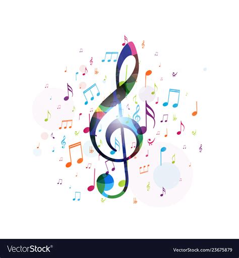 Colorful Music Note Designs