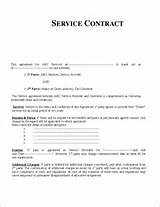Pictures of Service Provider Contract