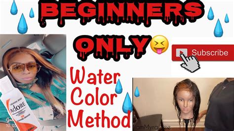 Colouring your hair black after you damage it only makes it look healthy but does no make it healthy enough for another chemical. DIY: Dye hair less then 10 minutes? | Water Color Hair Dye ...
