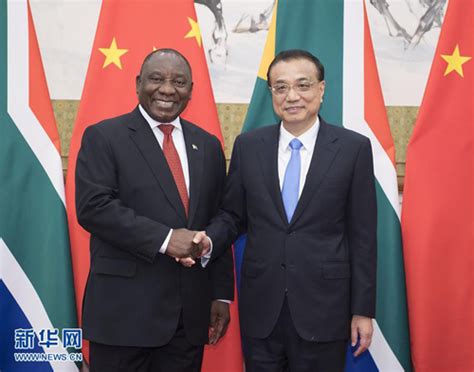 Chinese premier meets South African president