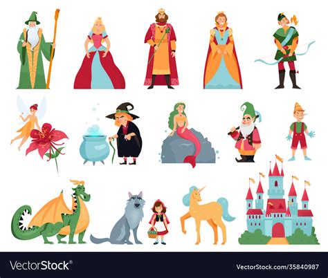 Fairy Tale Characters Set Royalty Free Vector Image