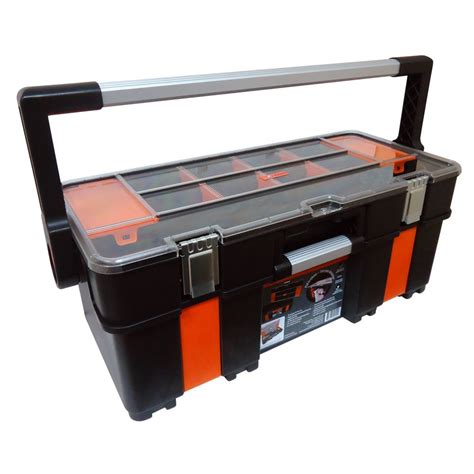 The tools are all metal with great ratchet handles with thumb operated reverse. Tool Boxes | The Home Depot Canada