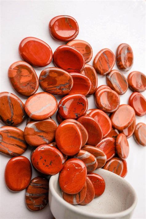 Red Jasper Worry Stone Unearthed Crystals