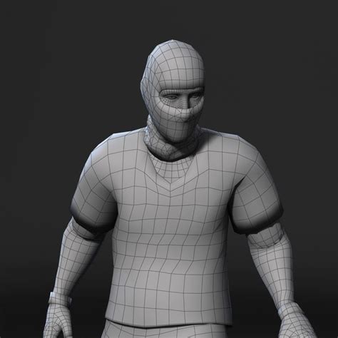 Animated Gang Man Rigged 3d Game Character Low Poly 3d Model Low Poly