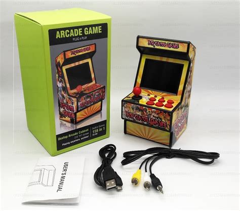 2 Piezas Mini Maquinita 156 Juegos Sega Mini Arcade 16 Bits 1349