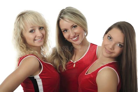Blond Cheerleader Stock Image Image Of Group School 7351685