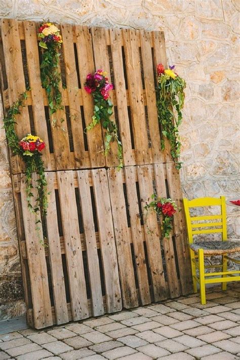 15 Wooden Pallet Wedding Backdrop Eco Friendly Way To Use In Your