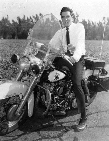 It has passed through multiple owners and museums since then. Elvis Presley on police motorcycle during movie It ...