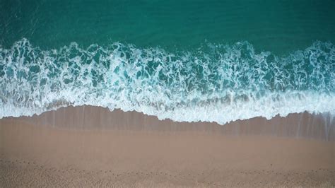 Seashore Wallpaper K Beach Ocean Waves Aerial View Landscape My Xxx
