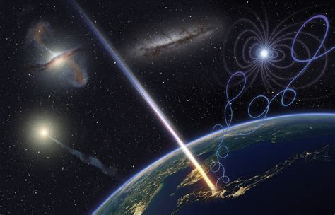 Conceptual Illustration Of Ultrahigh Energy Cosmic Ray Astronomy News