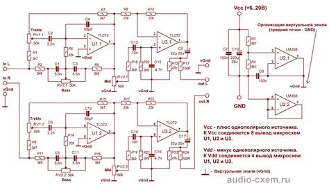 Stereo Tone Control Circuit Diagram With Pcb Layout Circuit Diagram