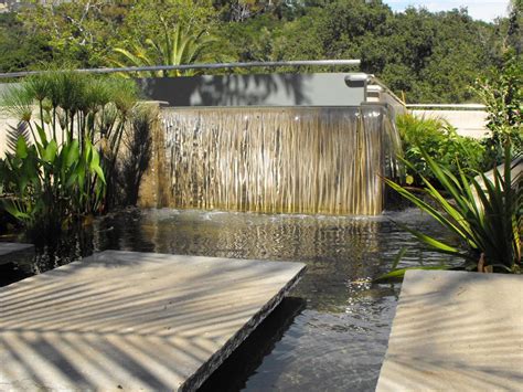 Modern Waterfall Fountain Fountain Design Ideas