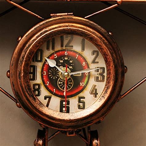 New New Shelves Wrought Iron Aircraft Hanging Clocks To Create A Simple