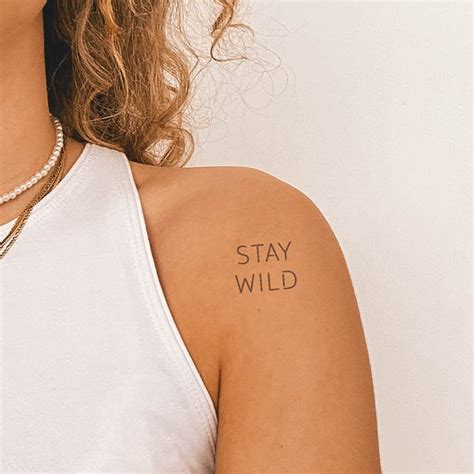 Stay Wild Temporäres Tattoo Inkster