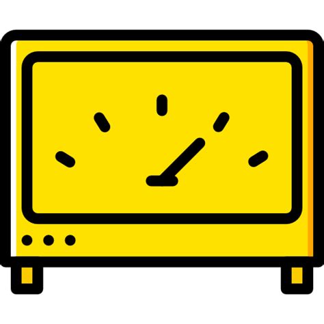 Voltmeter Basic Miscellany Yellow Icon