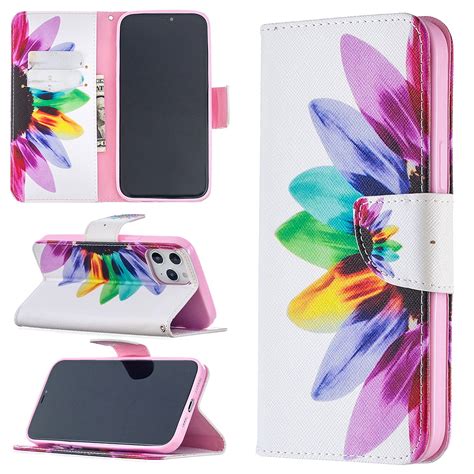 Allytech Iphone 12 Pro Max Case 67 Pu Leather Colorful Pattern