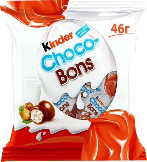 Конфеты Kinder Choco Bons шоколадные 46 г купить с доставкой по Москве