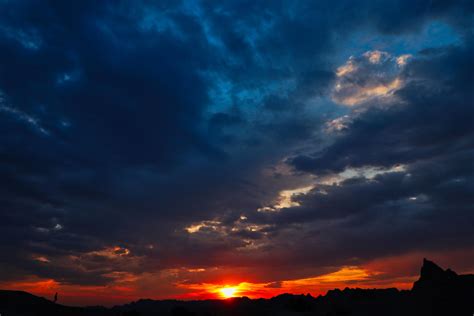 Wallpaper Sky Clouds Sunset Horizon Hd Widescreen High