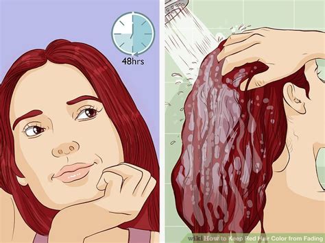 The dark roots keep it looking natural, while the various shades ensure that it's a look like. How to Keep Red Hair Color from Fading: 12 Steps (with ...