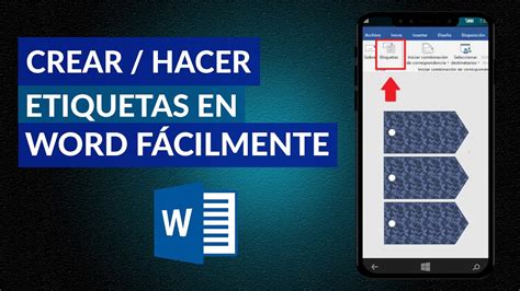 Cómo Crear O Hacer Etiquetas En Word Fácilmente Youtube