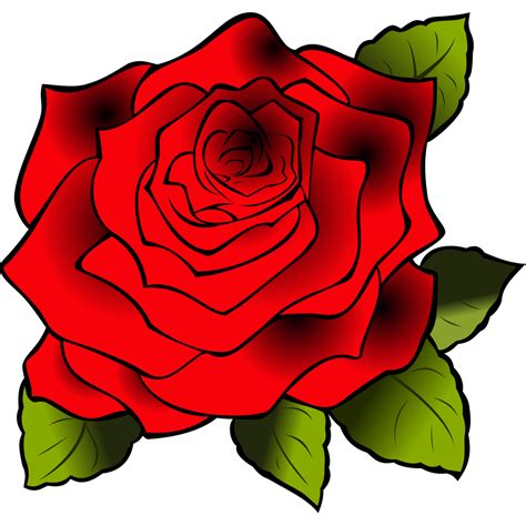 Red Rose Svg Vector Red Rose Clip Art Svg Clipart Images And Photos Finder
