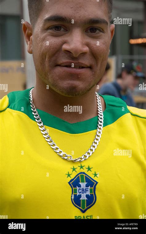 A Brazilian Football Fan Stock Photo Alamy