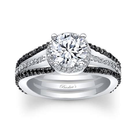 Barkevs Black Diamond Engagement Ring 7899lbk