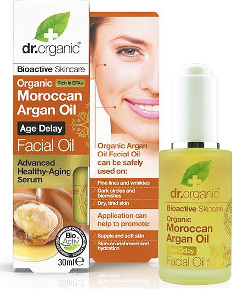 Dr Organic Moroccan Argan Facial Oil Age Delay 30ml Skroutz Gr