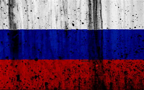 Download Wallpapers Russian Flag 4k Grunge Flag Of Russia Europe