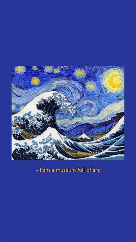 The Great Wave Off Kanagawa The Starry Nights Wallpaper Vincent Van