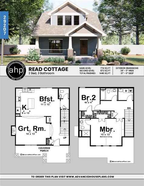 2 Story Craftsman Style House Plan Read Cottage Craftsman Style