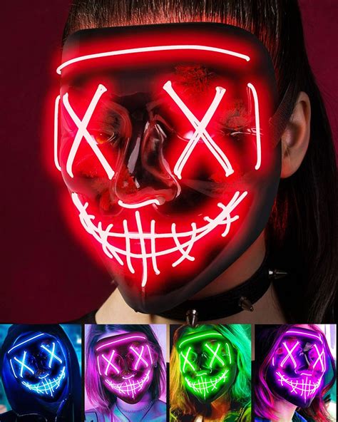 Buy Halloween Mask Led Light Up Purge Mask Purge Mask Costume