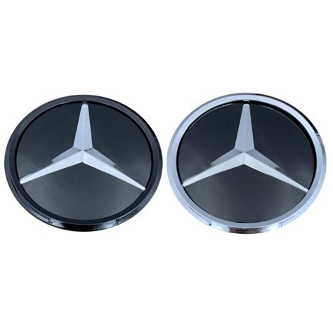 Mercedes Benz Front Grille Emblem Car Silver Or Black Plastic Badge